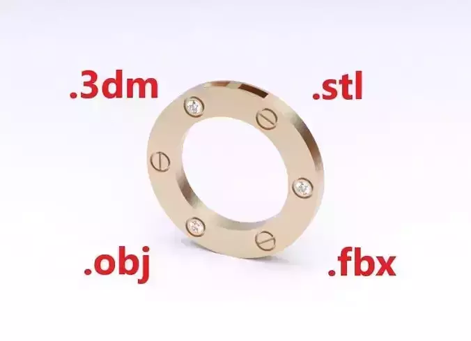 Model 97 Love Necklace Diamond 3D print model