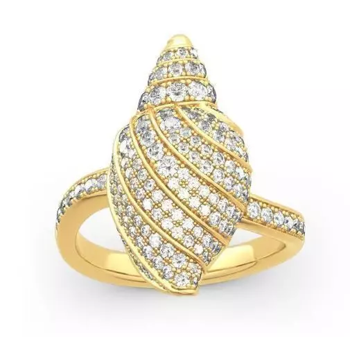 snail ring 3D model