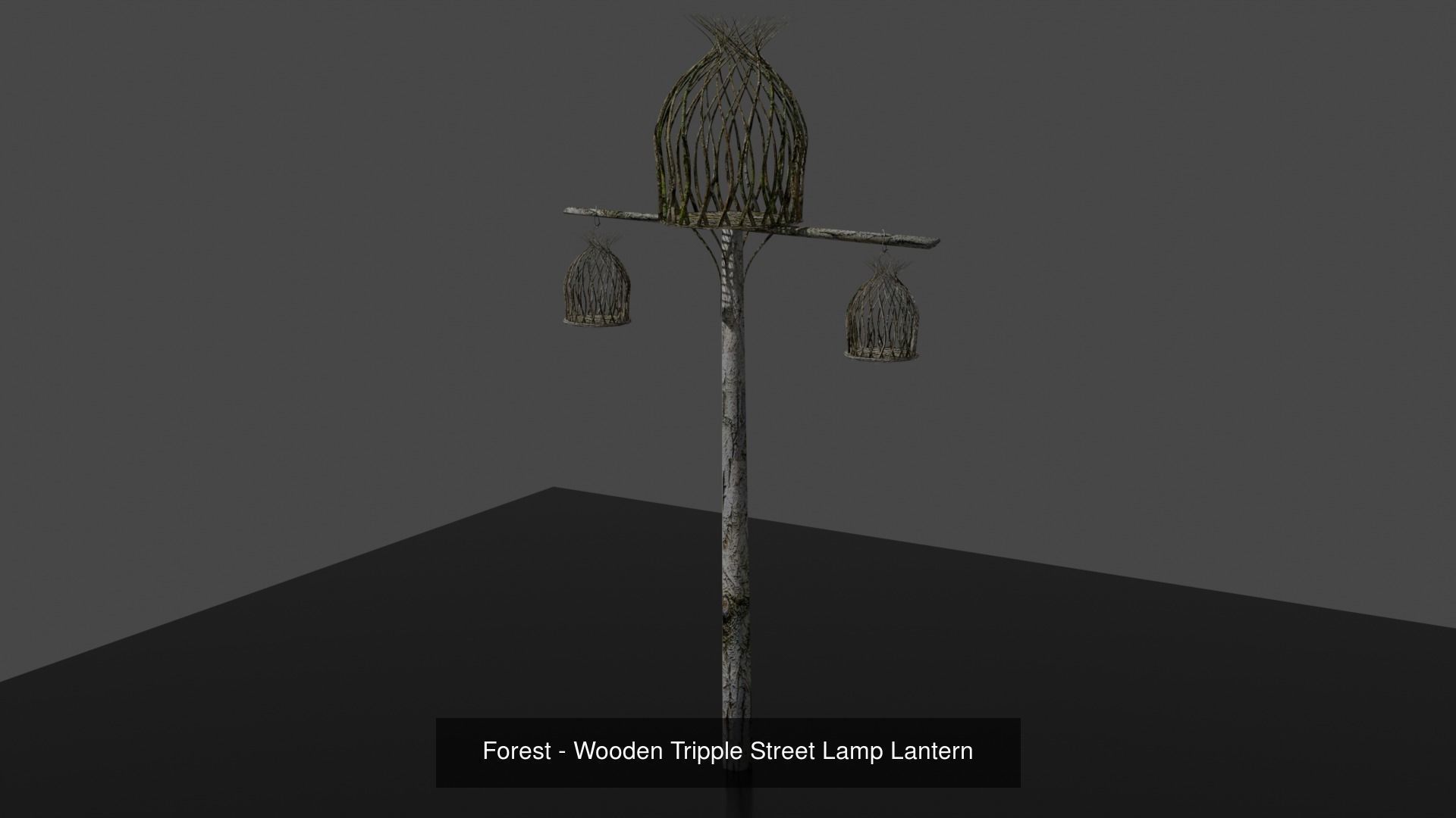 Forest - Wooden Furniture Environment Set 3D Model Collection_11
