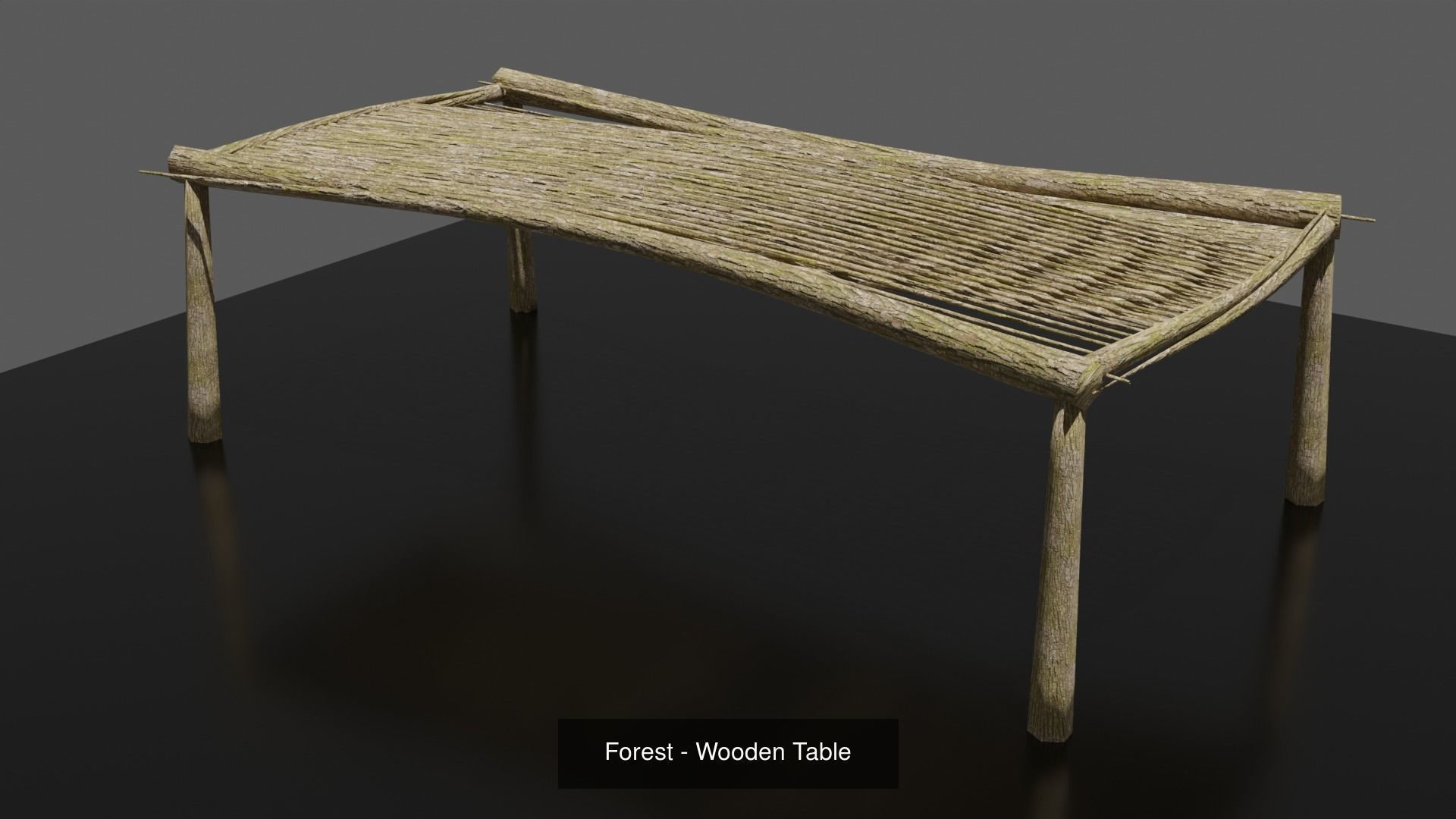 Forest - Wooden Furniture Environment Set 3D Model Collection_5