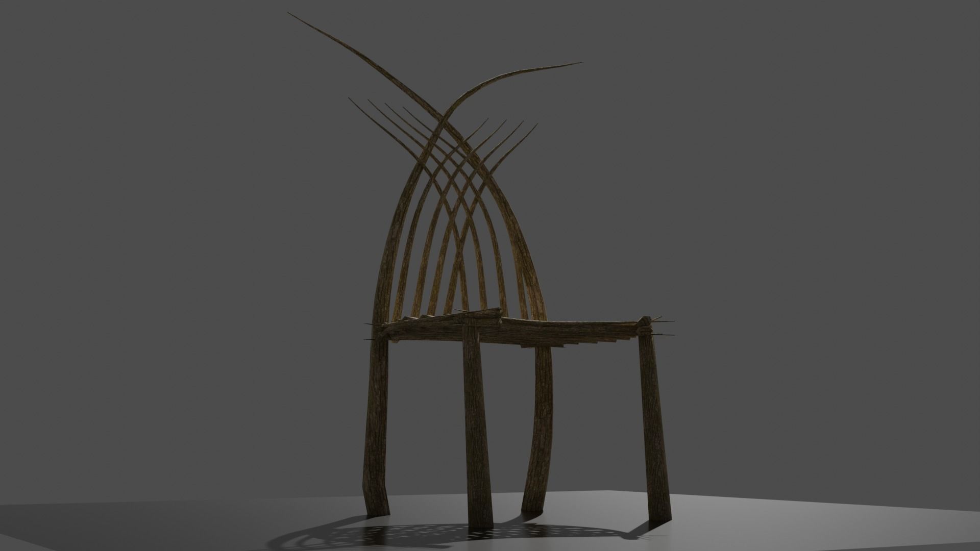 Forest - Wooden Furniture Environment Set 3D Model Collection_2