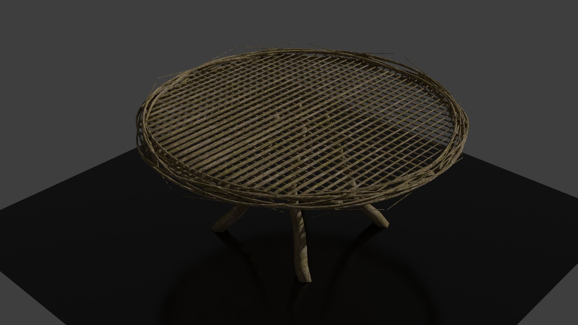 Forest - Wooden Furniture Environment Set 3D Model Collection_4