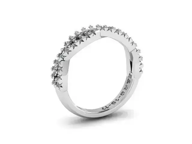 Crossed Eternity Ring
