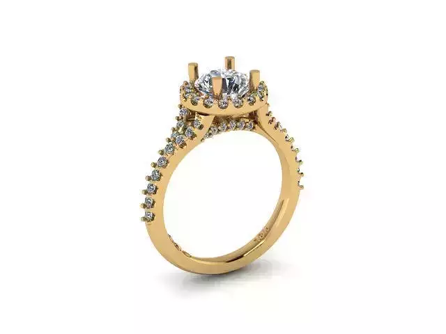 Halo Engagement Ring