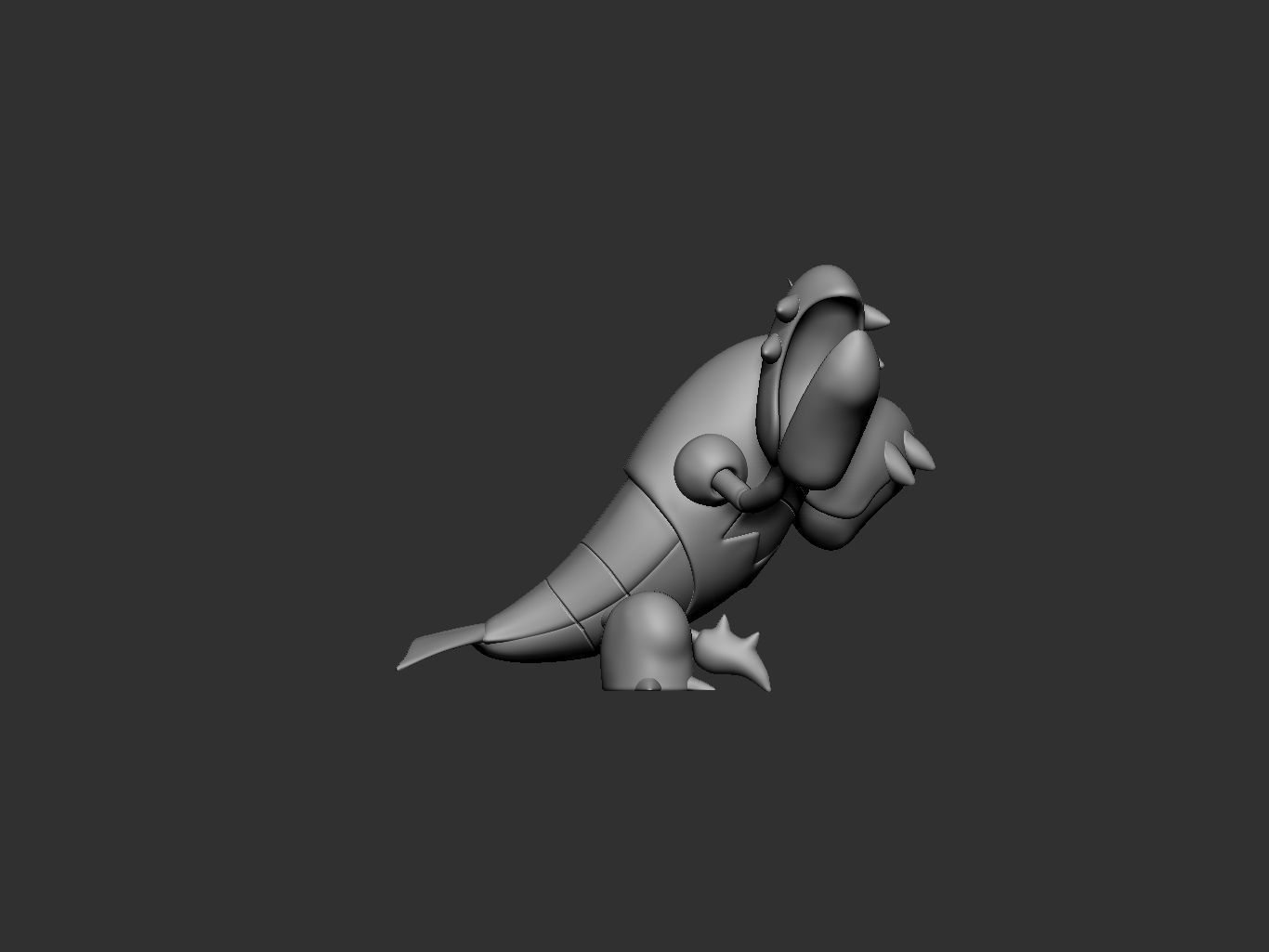 pokemon crawdaunt 3D print model_12