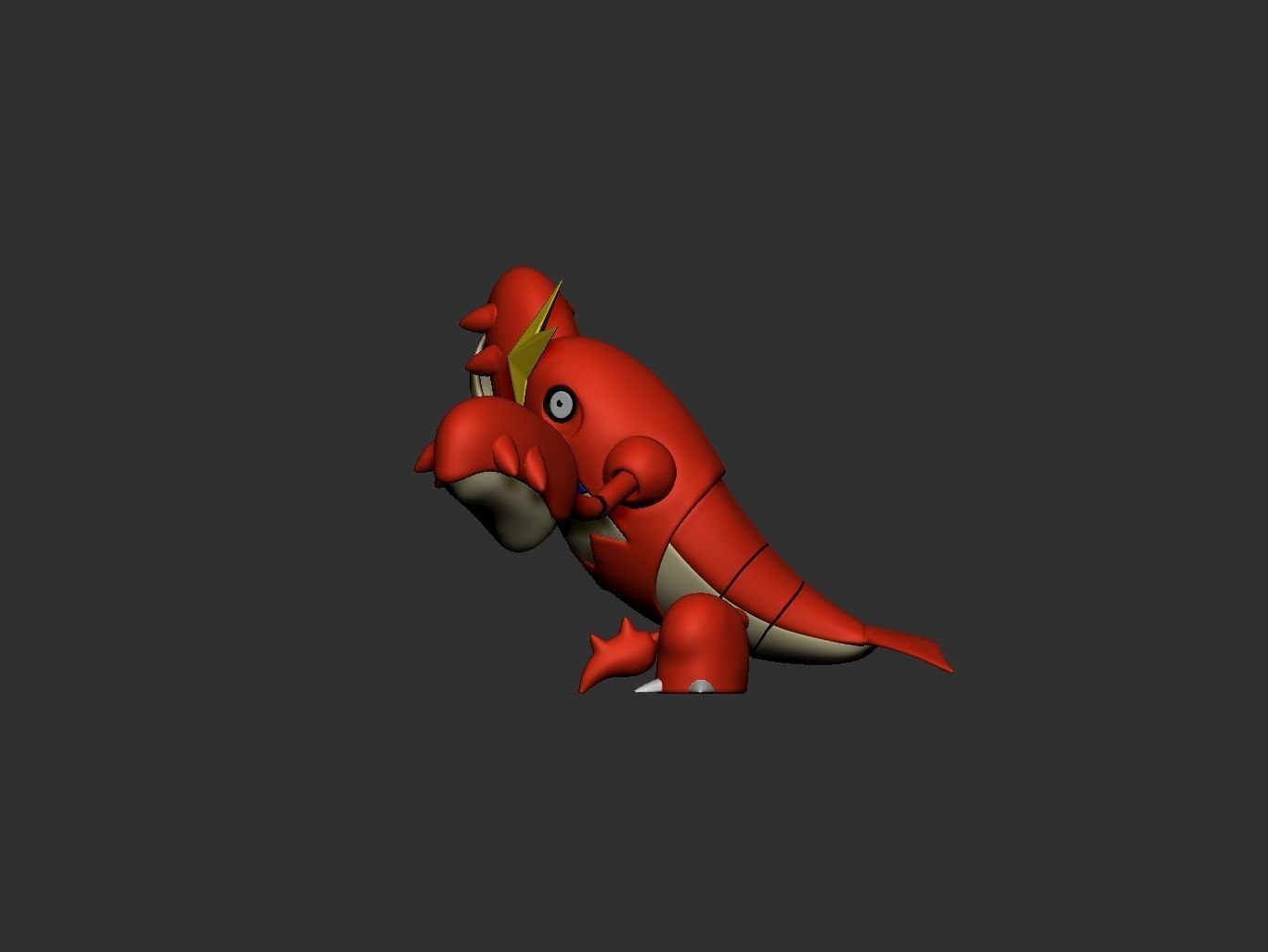 pokemon crawdaunt 3D print model_5