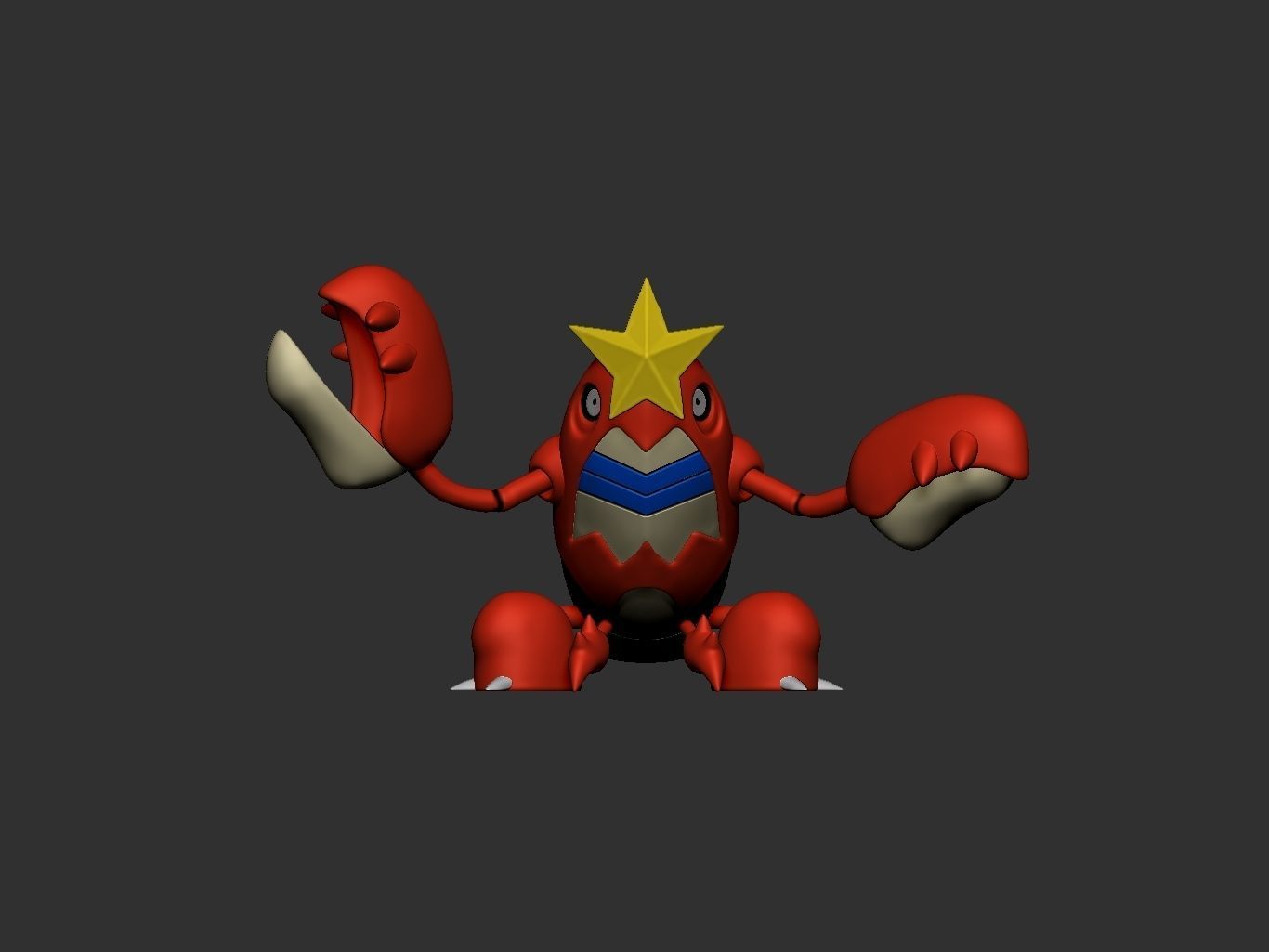 pokemon crawdaunt 3D print model_1