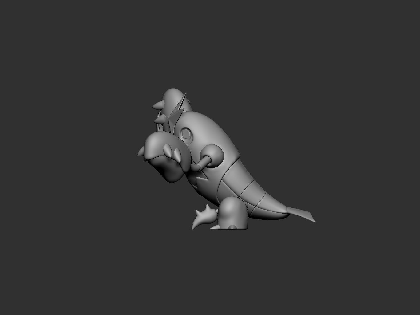 pokemon crawdaunt 3D print model_6