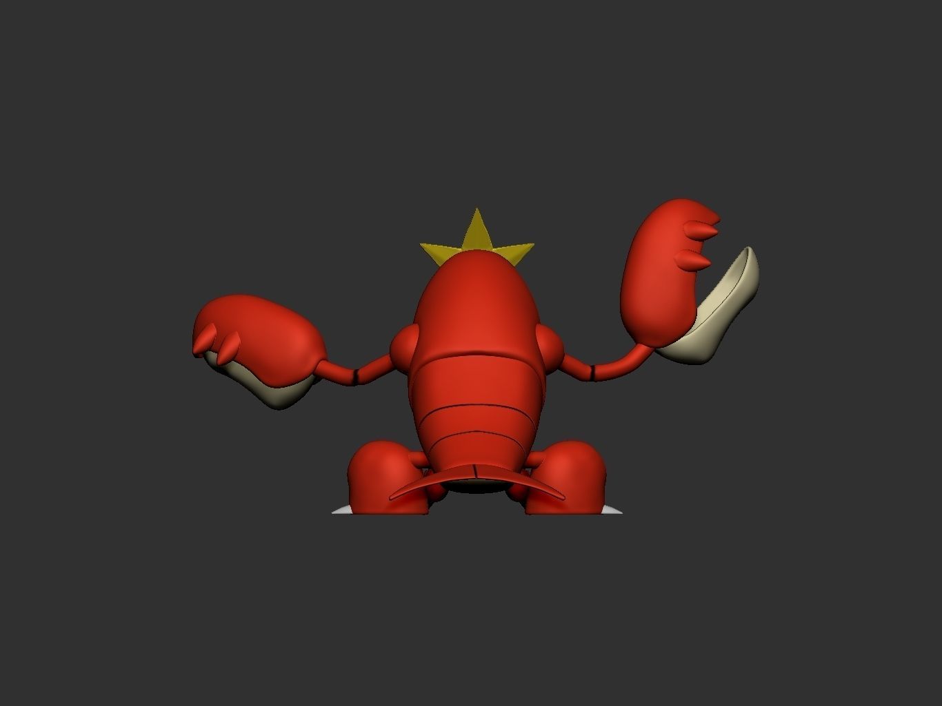 pokemon crawdaunt 3D print model_15