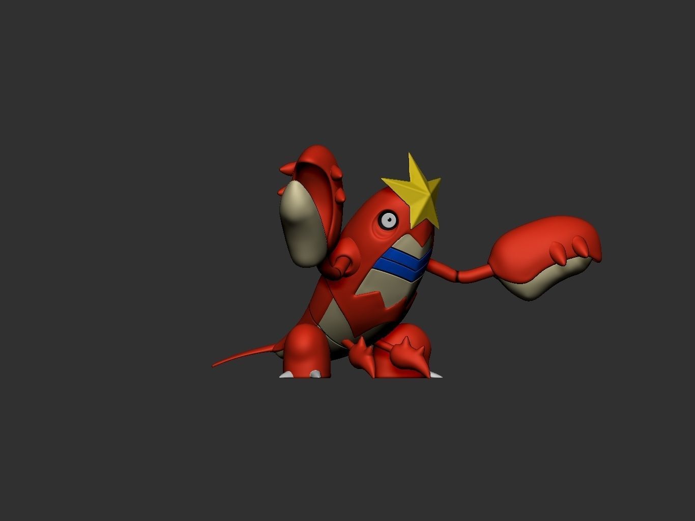 pokemon corphish evolution pack 3D print model_8