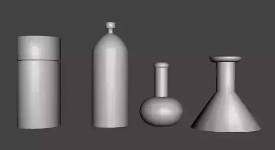 Legends Scale Lab Beaker Containers  3D print model
