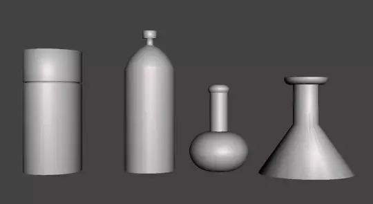 Legends Scale Lab Beaker Containers  3D print model_0