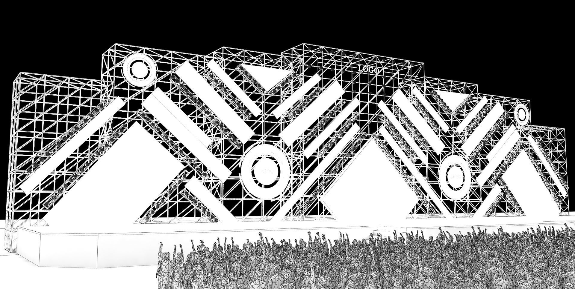 Concert stage 03 design 3D model_5