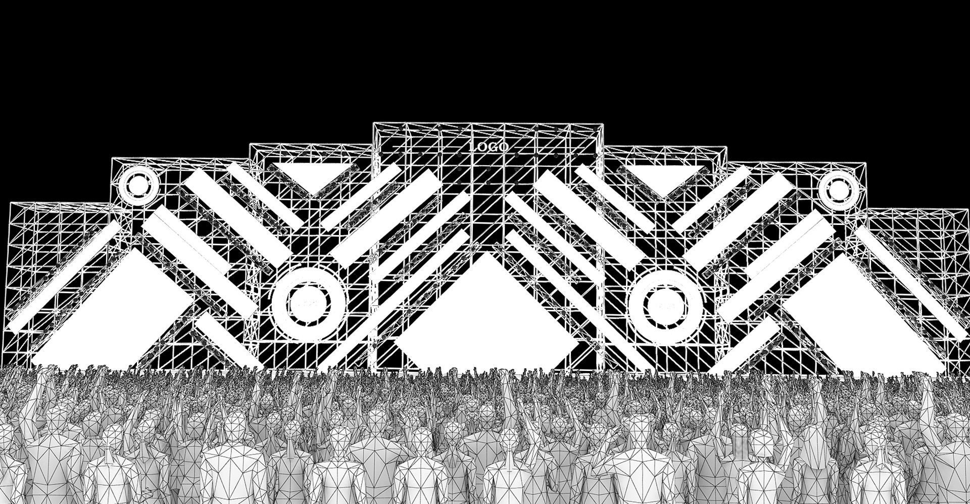 Concert stage 03 design 3D model_4