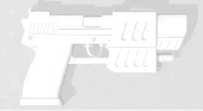 Blade Trinity Vampire pistol Digital File for 3d Printing