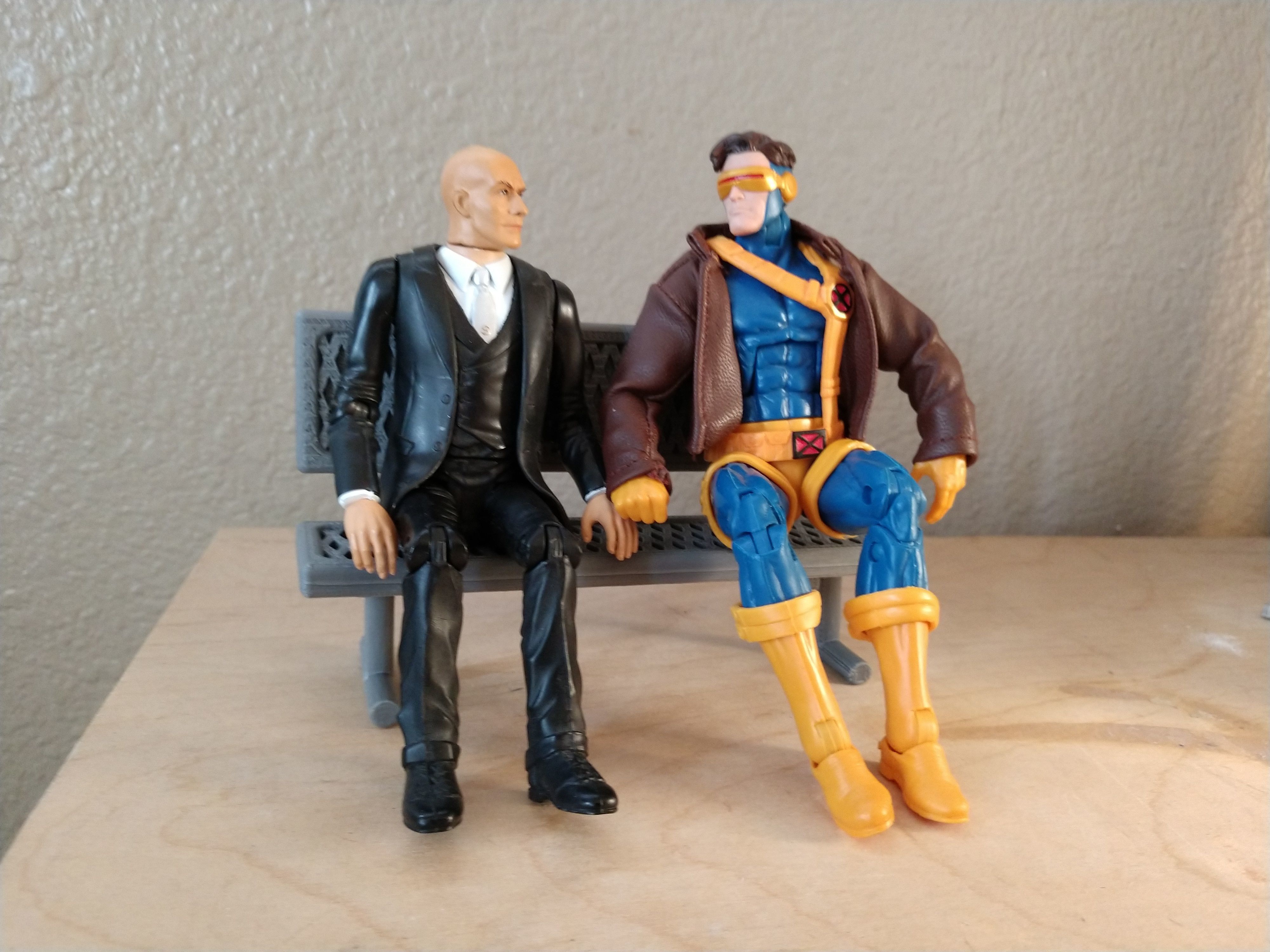 Legends Scale Park Bench 3D print model_1