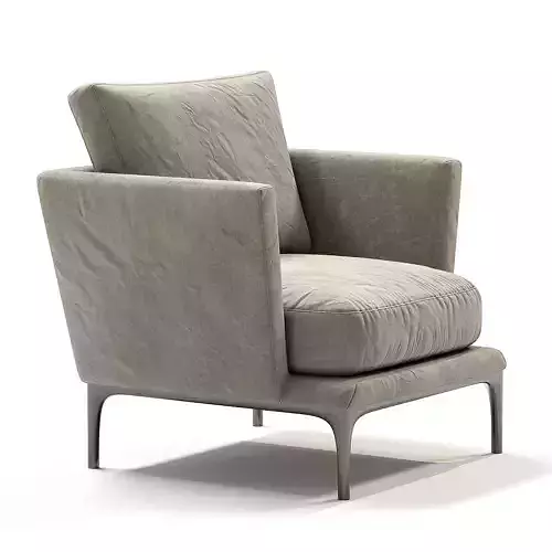 Armchair-With-Armrests-Atoll lounge chair fabric with metal legs