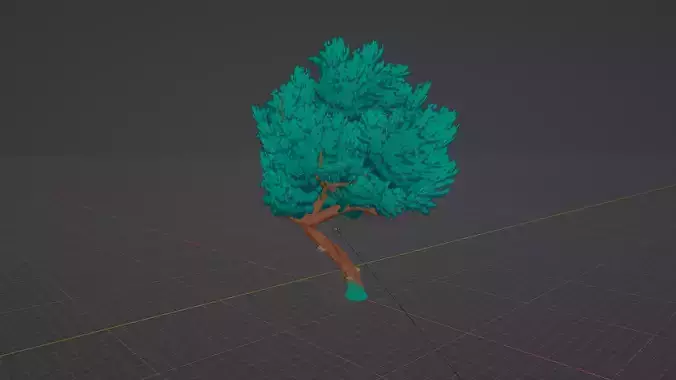 Fantasy Hand Painted Tree