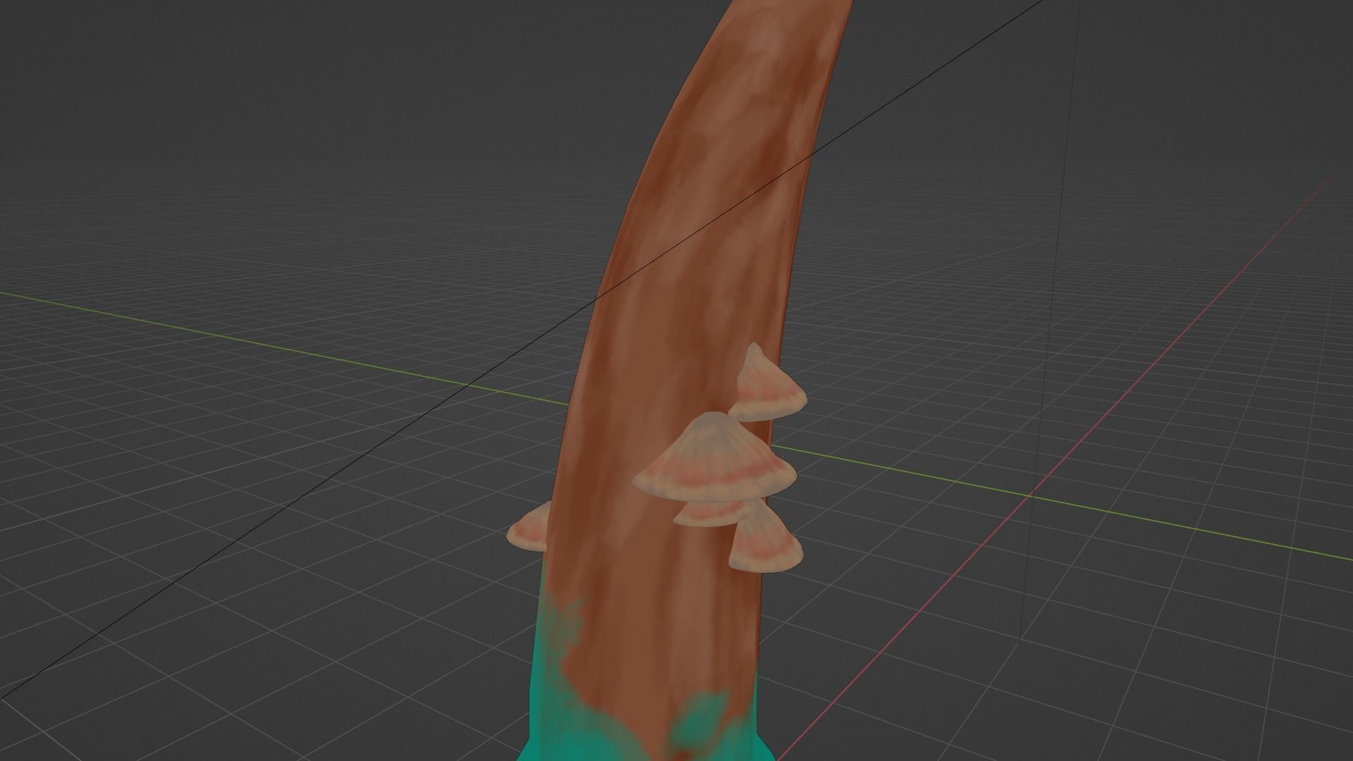 Fantasy Hand Painted Tree Free 3D model_3