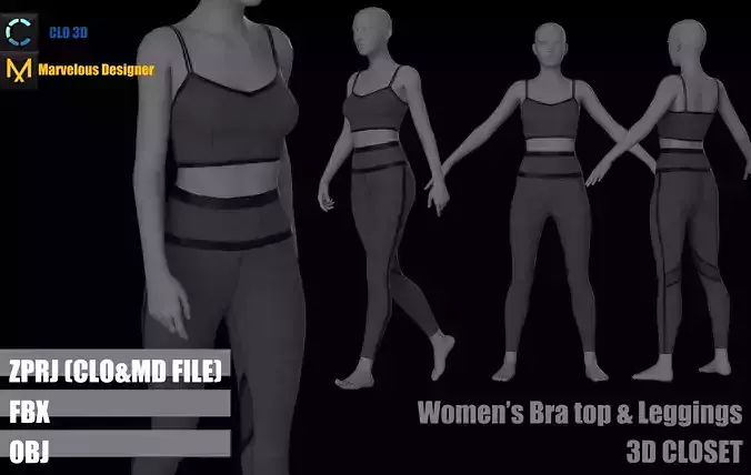 Bra top and leggings