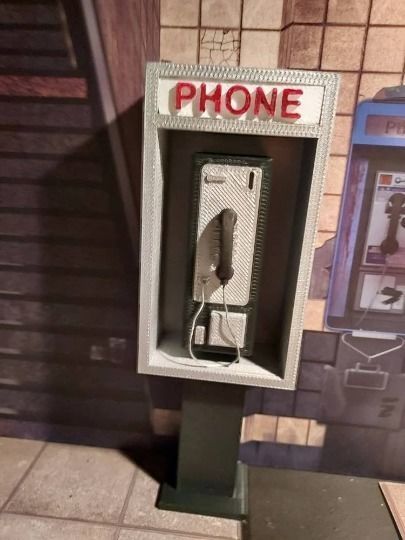 Legends Scale Pay Phone Digital File for 3d Printing STL File 3D print model_2