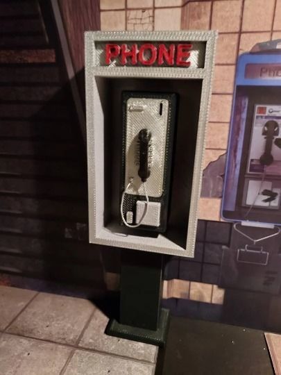 Legends Scale Pay Phone Digital File for 3d Printing STL File 3D print model_3