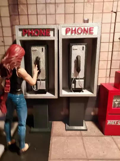 Legends Scale Pay Phone Digital File for 3d Printing STL File 3D print model_0