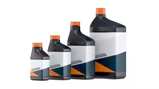 Motor Oil Bottles 4 oz 8 oz 16 oz 32 oz