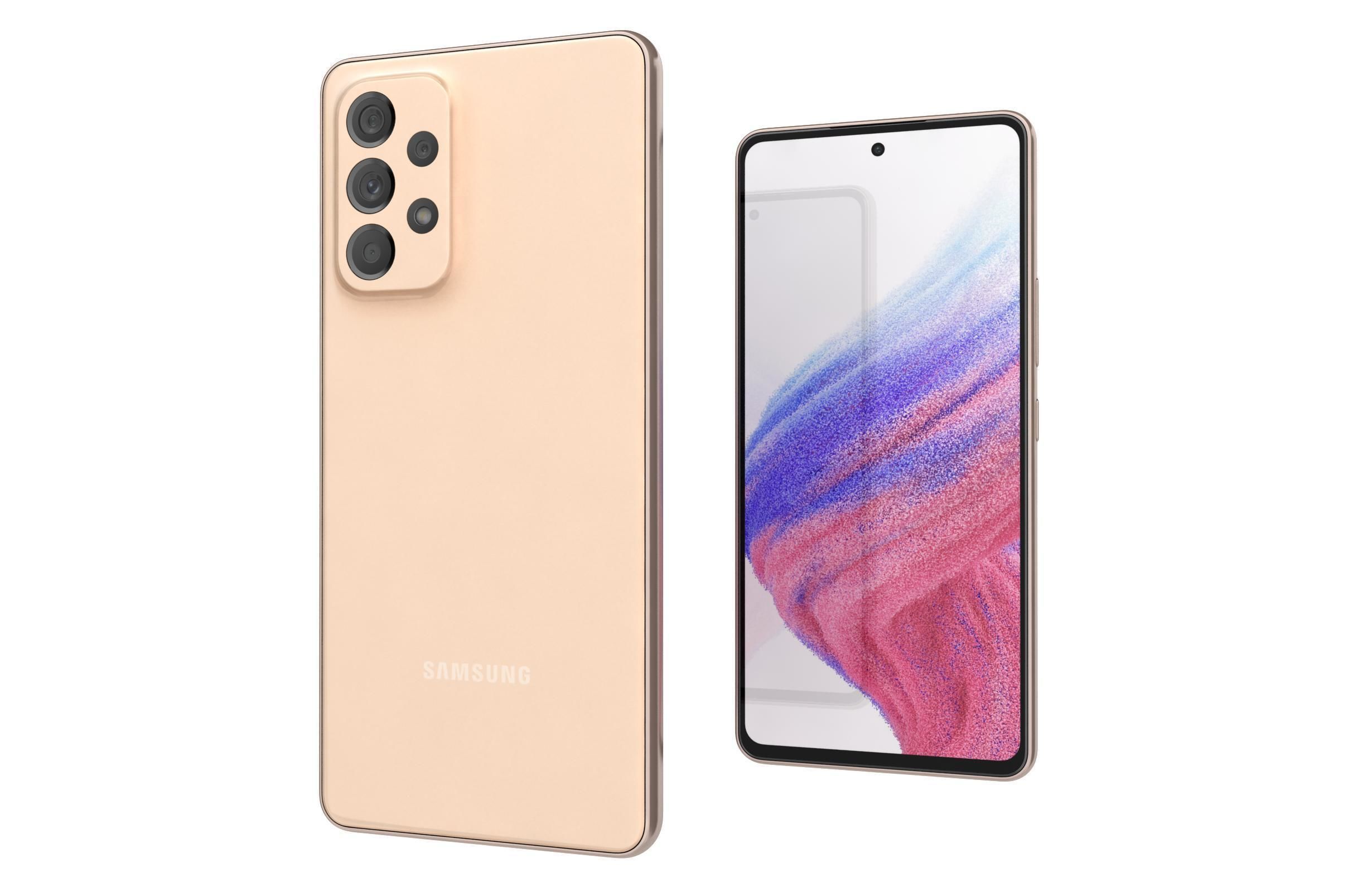 Samsung Galaxy A53 5G Peach 3D model_6
