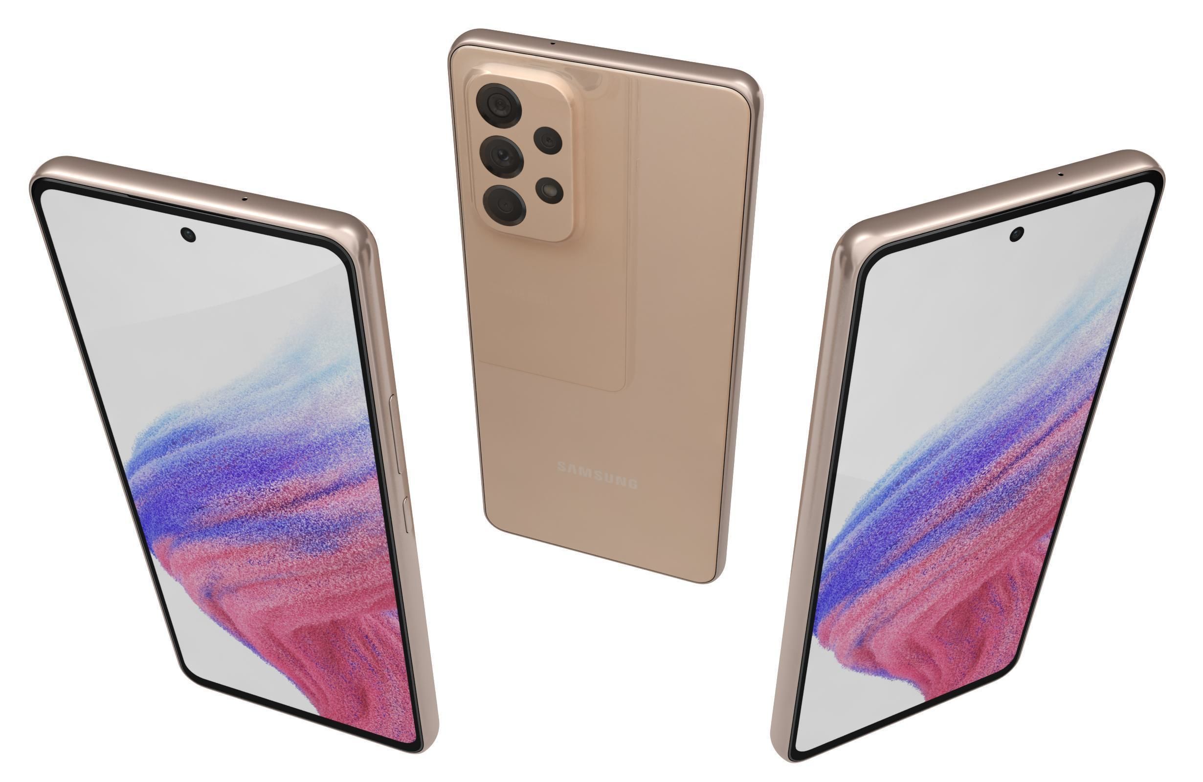 Samsung Galaxy A53 5G Peach 3D model_2