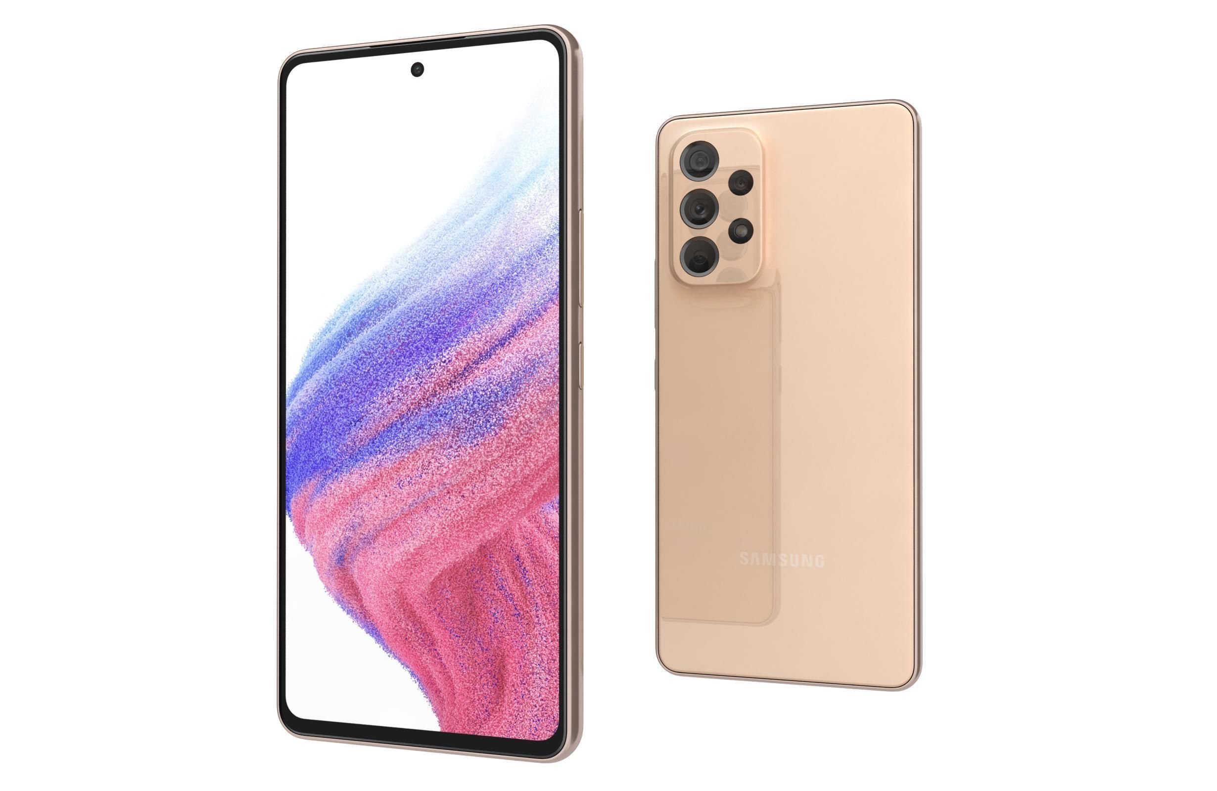 Samsung Galaxy A53 5G Peach 3D model_7