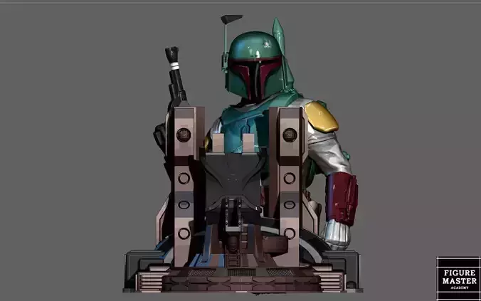 BOBA FETT PS5 PS4 CONTROLLER HOLDER STARWARS DISNEY