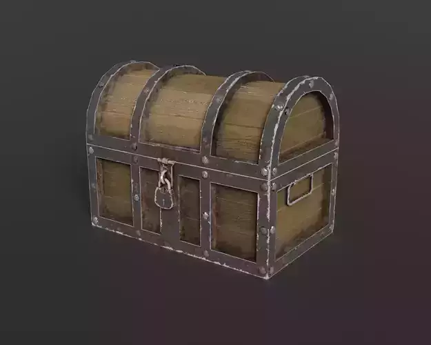 Treasure Chest Low Poly PBR