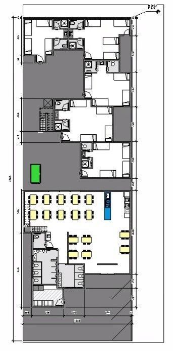 Dorm complete revit project 3D model_3