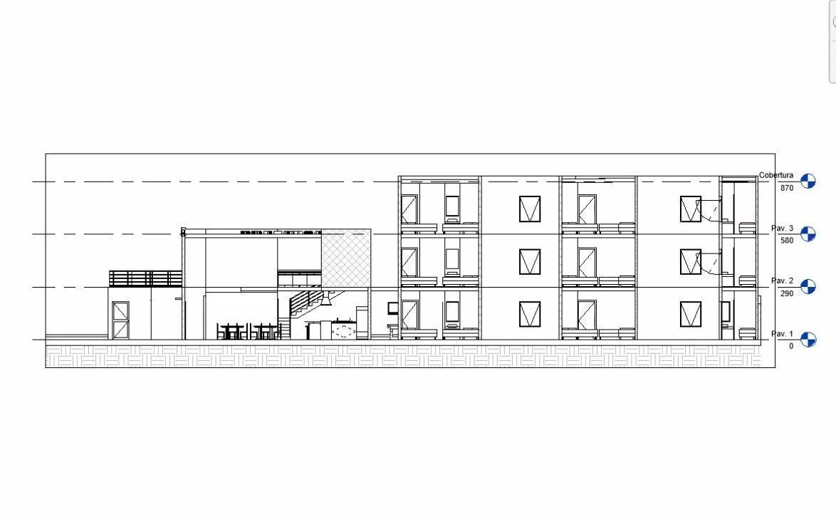 Dorm complete revit project 3D model_12