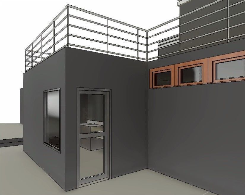 Dorm complete revit project 3D model_10