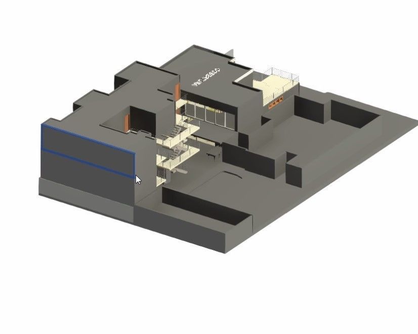 Dorm complete revit project 3D model_8