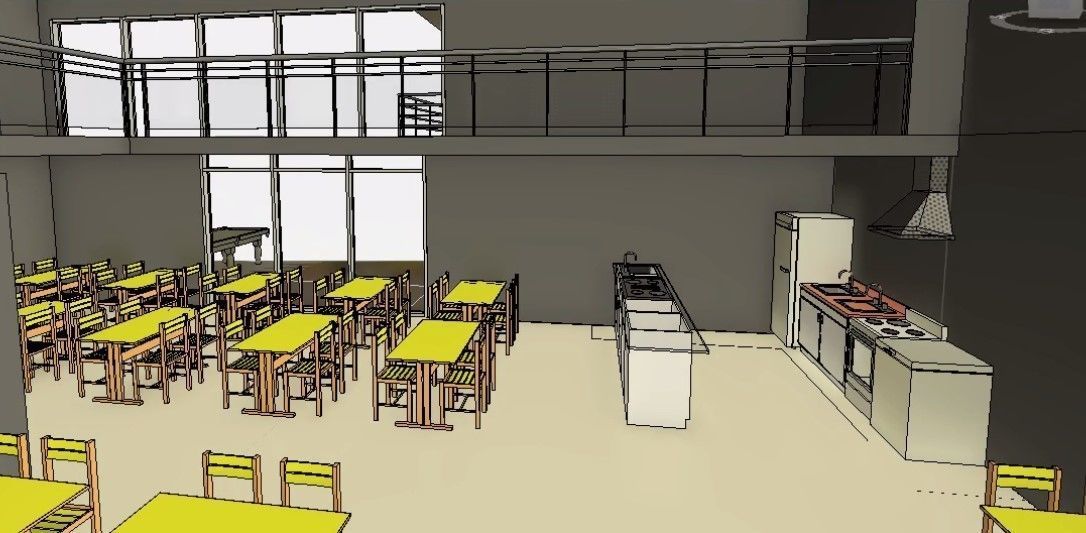 Dorm complete revit project 3D model_11