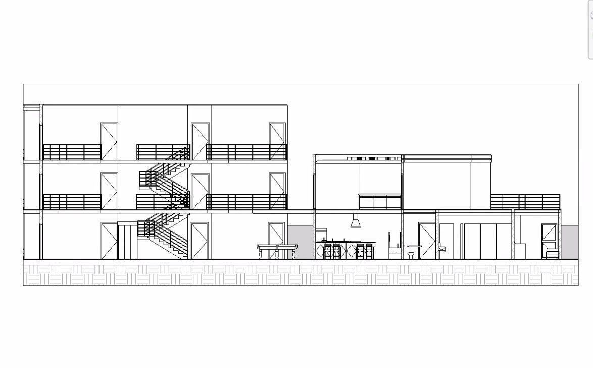 Dorm complete revit project 3D model_15
