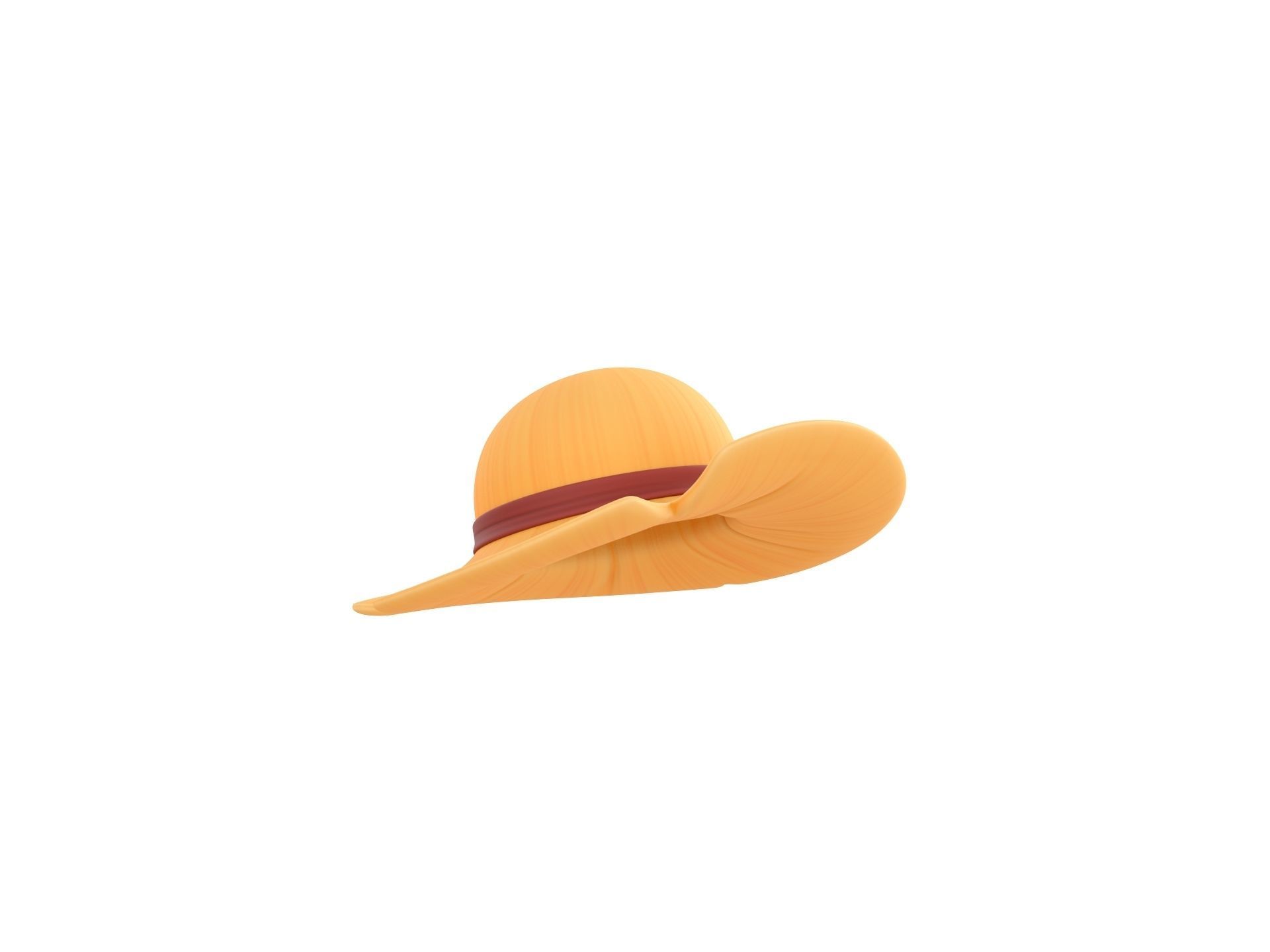 Prop076 Straw Hat 3D model_2