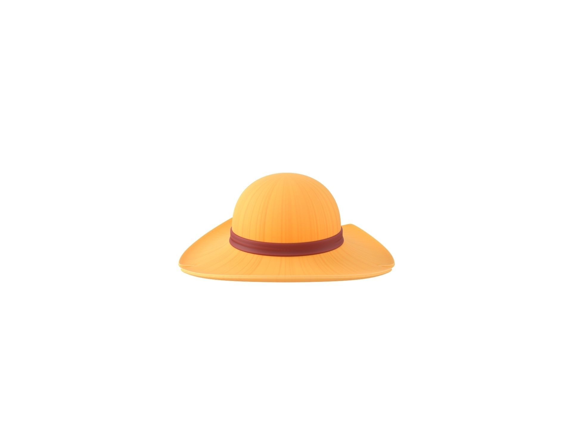 Prop076 Straw Hat 3D model_5