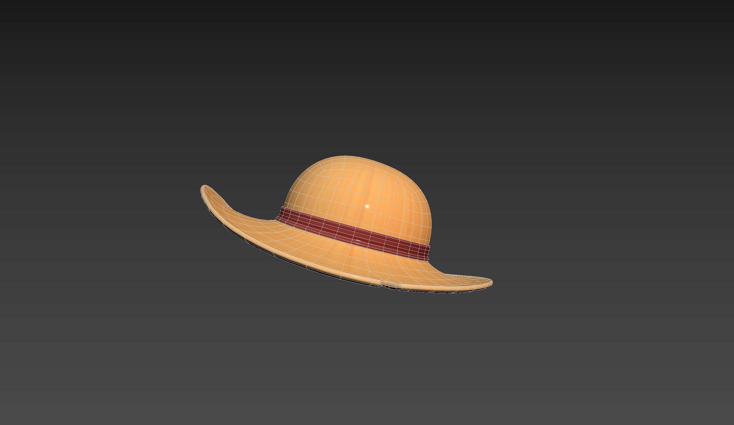 Prop076 Straw Hat 3D model_19
