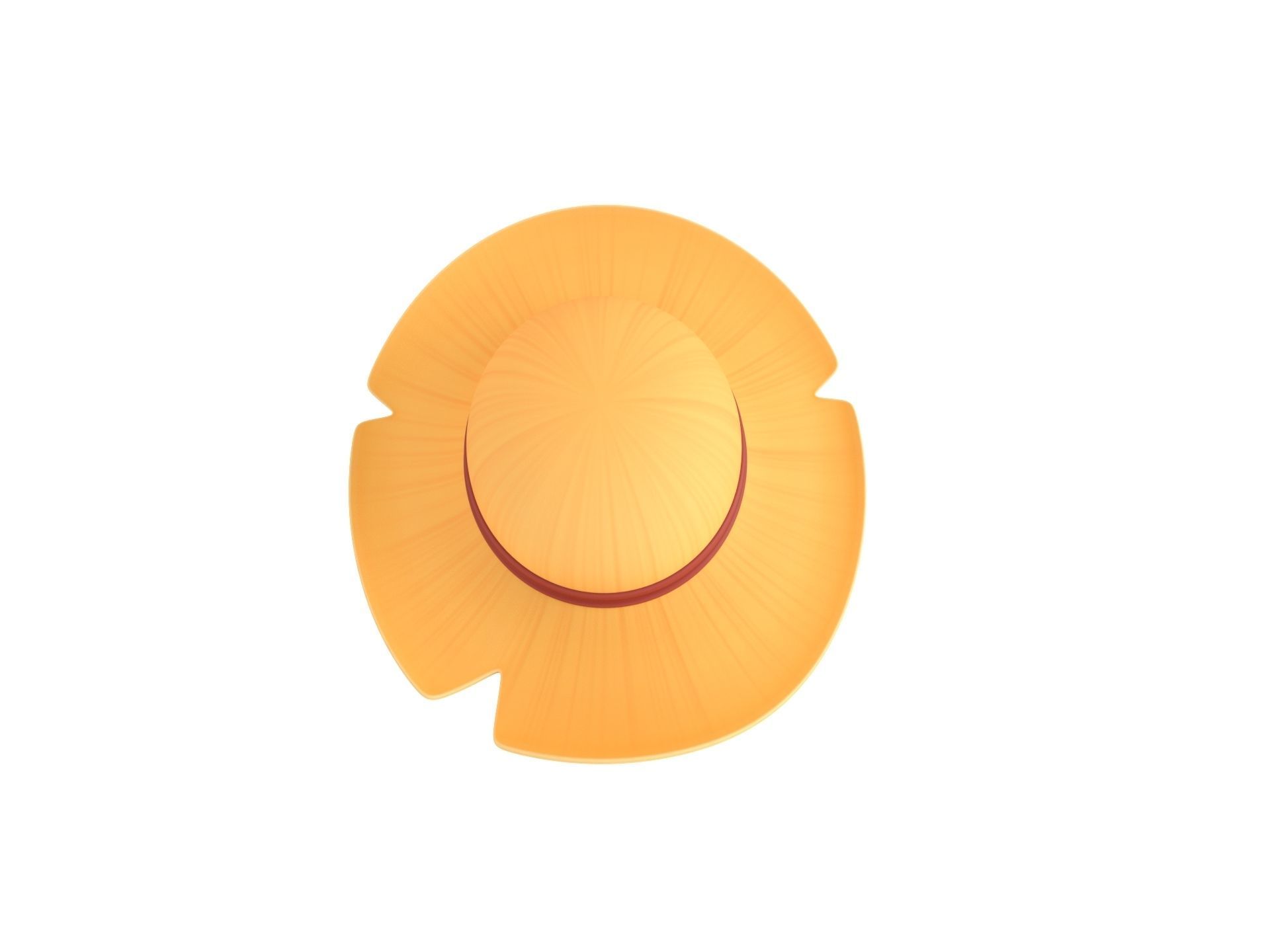 Prop076 Straw Hat 3D model_9