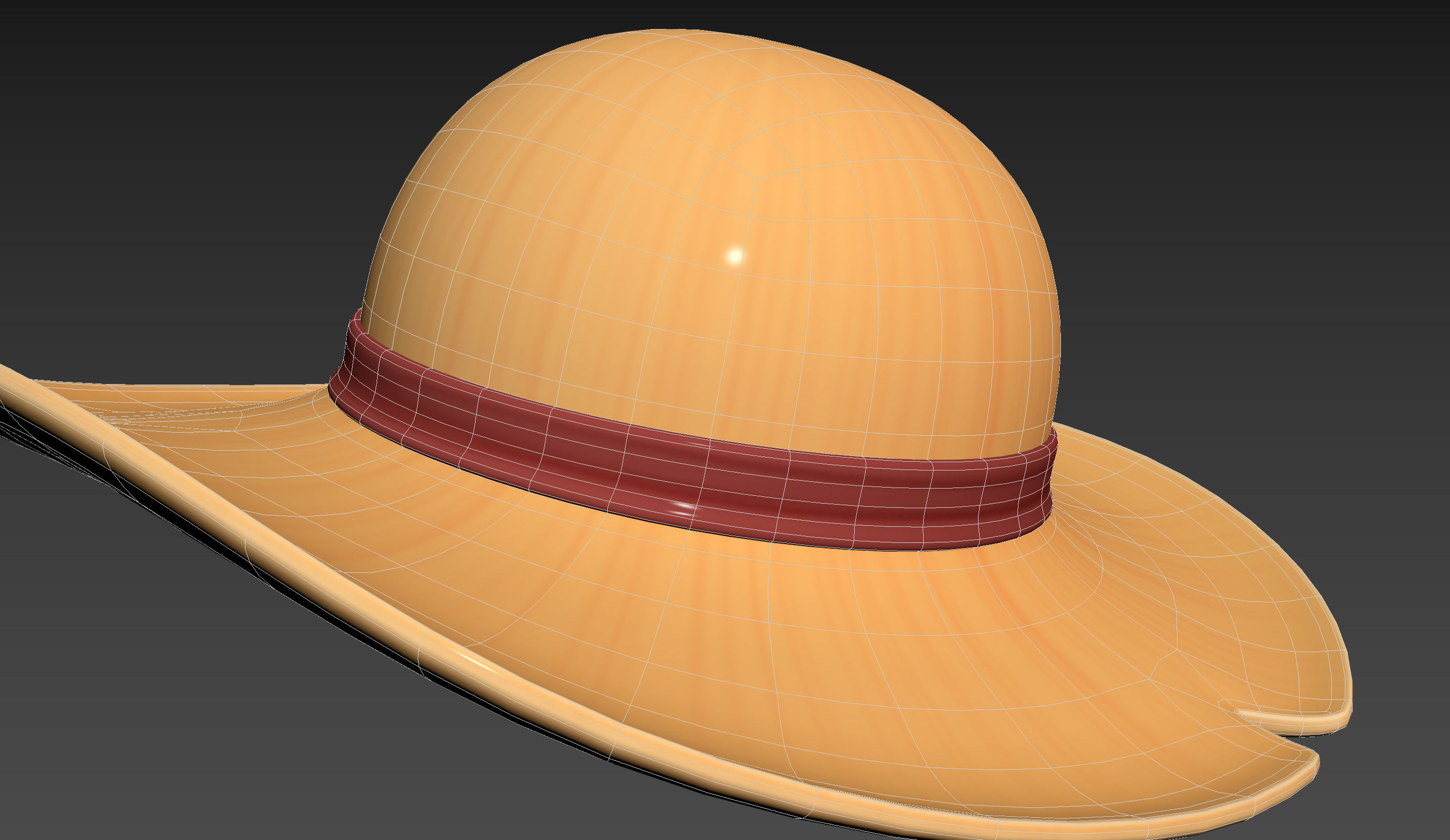 Prop076 Straw Hat 3D model_21
