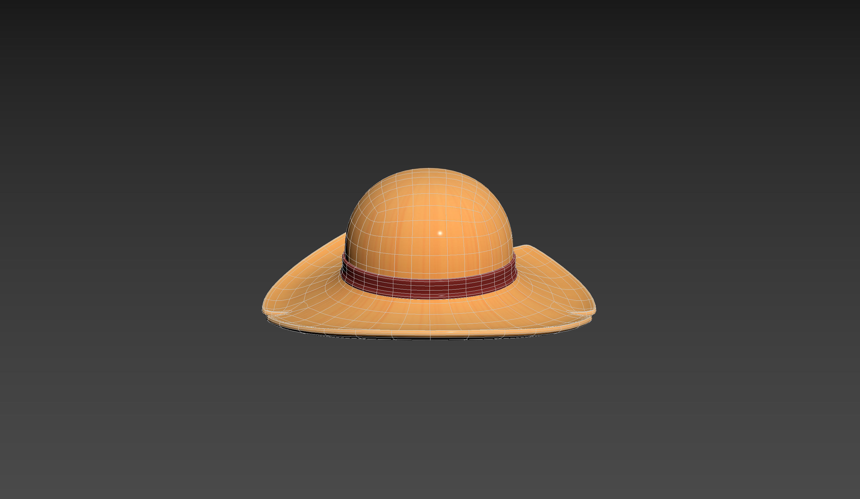 Prop076 Straw Hat 3D model_17