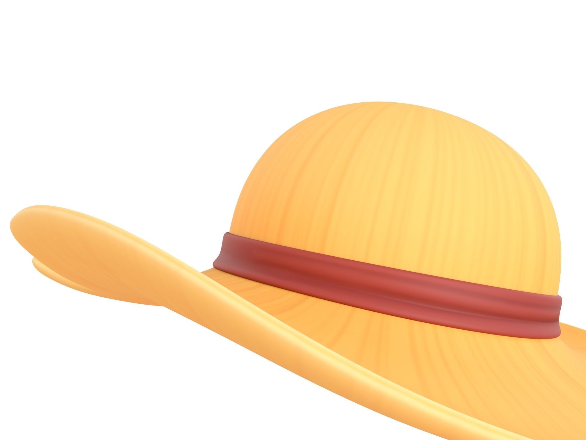 Prop076 Straw Hat 3D model_8