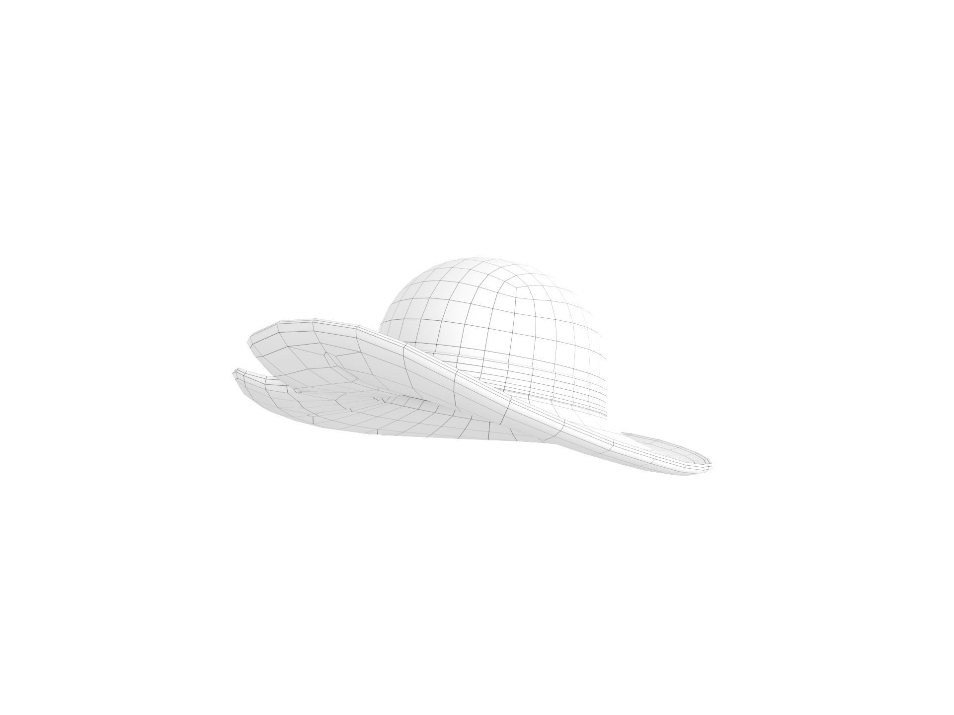 Prop076 Straw Hat 3D model_23