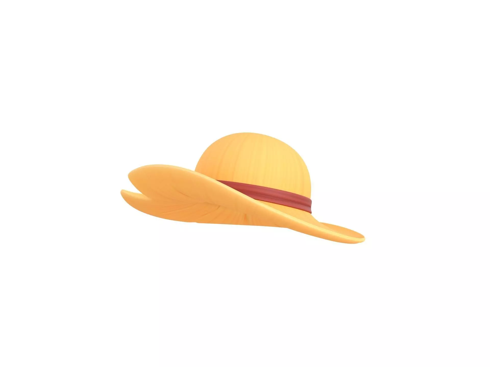 Prop076 Straw Hat 3D model_0