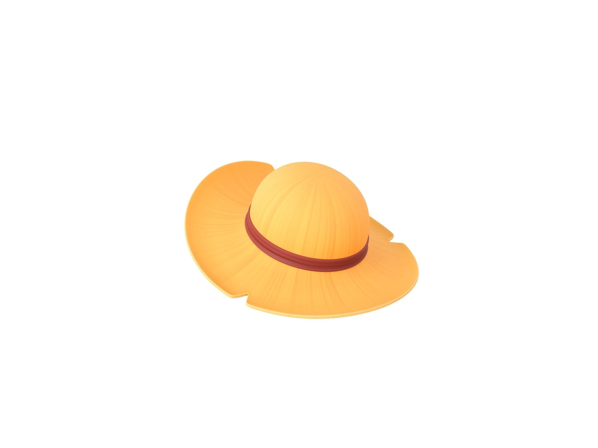 Prop076 Straw Hat 3D model_6