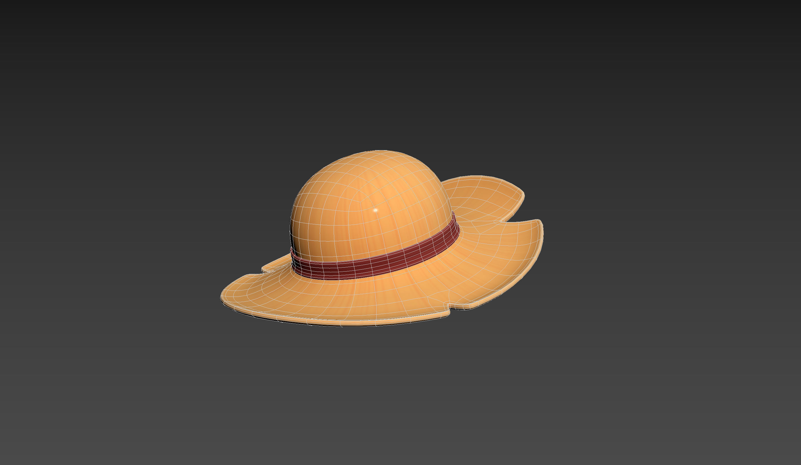 Prop076 Straw Hat 3D model_16